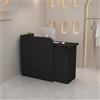 BAYTEWJX Scrivania Reception Ufficio Banconi per Reception Grandi con Cassetti e Armadi Chiudibili Bancone Della Reception Semplice e Moderno per Sale Aziendali Hotel Negozi di Abbigliamento.(Black,80x50x100cm