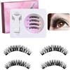 BPTRKOM 1 paio Ciglia Finto Magnetiche - Set Completo - Effetto Naturale e Riutilizzabile - Impermeabili e Senza Colla - Facili da Applicare (Set A)