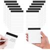 YYUEZHI 10 Pezzi Mini Blocco Note A7, Block Notes Piccoli, Taccuino Tascabile A7, 30 Fogli Per Blocco, A Righe, per Ufficio, Casa, Scuola, Lavoro, 12.6 x 7.5 cm