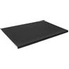 Eglooh - Calliope - Sottomano Scrivania Cuoio con Proteggi Spigolo e Cuciture Sartoriali - Tappetino Scrivania XXL Elegante e Antiscivolo - Accessori Scrivania Ufficio Made in Italy, Nero, 90 x 60 cm