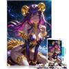 QVKZLYFXN Puzzle 1000 pezzi per adolescenti Principessa ragazza anime viola Allena il tuo cervello e le tue mani Giocattoli per la decorazione della casa 38x26cm