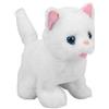SunaOmni Giocattoli per gatti per bambini, robot di peluche che cammina e miagola ripetutamente, giocattolo di peluche che scodinzola, giocattolo animato interattivo per Pasqua, Natale, regalo di complean