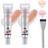 Eunmsi Caiucoco Cc Cream,Korean Color Changing Cc Cream,Korean Color Changing Foundation,2 In1 Skincare & Makeup,Multi-Purpose Skin Tone Adjusting Cc Cream Concealer Full Coverage (2 pcs-Dark color)