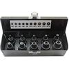 US PRO INDUSTRIAL Tools 3435 - Set di 10 chiavi a bussola a percussione da 1/2