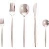 SWISON Set di posate 30 pezzi per 6 persone, SWISON Posate da tavola in acciaio inox con coltello e forchetta cucchiaio, Lavabili in lavastoviglie