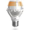 SANSI 35W Lampadina LED E27 a Risparmio Energetico, 300W Equivalenti A19 Lampada LED 5000LM 3000K Bianco Caldo, Angolo del fascio di 270° per Ufficio, Officina, Garage, Non Dimmerabile