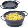 Sanni Shoo Scolapasta Silicone, Colino Grande 26cm Ø | Colapasta pieghevole, Practico, Salvaspazio Multiuso, Resistenti al Calore | Colino Pasta/Inserto per la Cottura a Vapore|Accessori/Oggetti/Utensili Cucina
