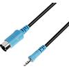 Adam Hall Cables 3 Star BW MIDI 0090 - Cavo TRS/MIDI mini jack TRS x 5 poli | 0,9 m