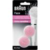 Braun Face 80-s Spazzola Extra Sensibile per pelli sensibili - Confezione da 2 spazzole di ricambio