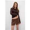 Intimissimi Pantaloncino In Seta Con Pizzo Naturale