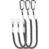 PATIKIL 6.5 Piedi Primavera Pesca Cordino 3pz Retrattile Spirale Tether Spirale Bobina Portachiavi Corda con Metallo Clip e Dividi Anello per Pinze Canottaggio Volo Pesca Rosso
