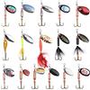 Vicloon Cucchiaini da Pesca, 16 Pezzi Multicolore Esche Artificiali Spinning, Esche da Pesca Accessori in Metallo, Area 5.8/6.6g, per Acqua Dolce e Salata Trota, Persico, Luccio Spoon Kit