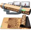 BACKLAxx ® Tappetino Yoga Sughero - Tappeto Yoga Antiscivolo - Tappetini Yoga Professionali Ecologico Tappetini Pilates e Fitness Mat - Tappetino Stretching - Yoga Mat - Materassino Yoga