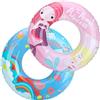 HeySplash 2 Pezzi Anello da Nuoto Unicorno e Sirena, Salvagente Galleggiante ad Anello Piscina Galleggiante Salvagente Gonfiabile Giocattoli Galleggianti per Bambini Adulti, Colorato