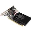 Dpofirs Scheda Grafica GT730 da 2 GB, Scheda Video per Computer DDR3 a 64 Bit per Lavoro, VGA, DVI, Interfaccia Multimediale HD, Scheda Video Desktop per Aziende, Ventola Singola