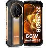 DOOGEE S110 Rugged Smartphone Android 13, 22GB + 256GB TF 2TB Telefono Indistruttibile, 10800mAh, 66W Ricarica Rrapida 6,6 FHD+ 120Hz, Dual 4G, 50MP Tripla Fotocamera, NFC/ IP68 / IP69K / OTG