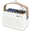 Lychee Radio FM digitale DAB/DAB+ BT, radio portatile ricaricabile, display a LED, supporto per la riproduzione di schede USB e TF