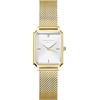 Rosefield Octagon XS Orologio da Donna Quadrante White Sunray Cinturino Mesh 19.5x24mm