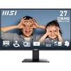 MSI PRO MP273U Monitor da ufficio da 27" UHD IPS 3840 x 2160, PIP/PBP, Ampia gamma di colori, Schermo Eye-Friendly, Altoparlanti integrati, Regolabile in inclinazione - HDMI 2.0b, DP (1.4a), Nero