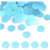 QUARKZMAN 450 paillettes piatte rotonde, 20 mm/0,8 pollici, grandi paillettes per resina fai da te, gradiente AB blu, paillettes sfuse con fori singoli per fai da te, cucito, abbigliamento