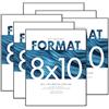 MCS Format - Cornici, 8 x 10 cm, confezione da 6 pezzi, colore: Nero