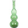 GILDE Vaso Balleros in vetro, forma panciata, verde, altezza 100 cm x diametro 33 cm, vaso decorativo