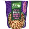 Knorr Fusion Noodles Doner Kebab, Noodles Istantanei Etnici, Pronti in 4 Minuti, Sapore Kebab Speziato con Salsa Piccante - 80 gr