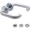 Generic APECS H-0203 - Maniglia per porta di casa e porte interne, in acciaio inox opaco