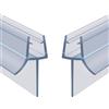 Flintronic Guarnizione Doccia Sottoporta 60cm, Perfetto per Porte in Vetro da 4-6mm, Guarnizione Box Doccia con Bordo in Gomma Extra Spesso, Prova di Perdite -per Tutti i Tipi di Doccia(2 Pezzi)