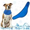 KASESSS Raffreddamento Collare per Cani, Collari per Cani di Raffreddamento, Bandana Cane, Traspirante Sciarpa per il Ghiaccio per Caniper Animali Domestici in Estate per Attività all'Aperto, Blu, L