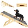 Pawaboo 2025 Rampa per Cani Aggiornata per Divano, Piccola Rampa per Cani Pieghevole in Legno per Letto, 4 Altezze Regolabili da 13 a 21, Gradini Stabili per Animali Domestici con Cuscinetto Antiscivolo
