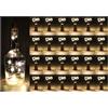 com-four® 24x Luci per Bottiglia a LED, Lucine in Sughero per Interni | per Bottiglie di Vino e Champagne Vuote - Mini Luci a LED con Funzionamento a Batteria