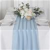 MSPEBEC Tovaglia nuziale in chiffon tovaglia blu moderna semplice romantica decorazione matrimonio tovaglia festa di compleanno decorazioni per feste di nozze tessuto morbido 75x304 cm (azzurro)