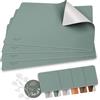 Sölmo Tovagliette Americane Lavabili - Ecopelle - Set Di 4 Pezzi Con sottobicchieri Coordinati - Per Ogni Pasto A Casa E A Scuola - Stile Nordico Minimalista - Garanzia Di Soddisfazione Al 100%