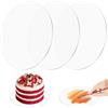 Vylro 3 Pezzi Sottotorta Tondo Acrilico Base,18cm Cake Board per Torta Riutilizzabili Non Adesivi,2mm Rotondi Non Appiccicoso Disco Acrilico per Torte,Dischi Acrilici Trasparenti,per Bricolage,Alzate Dolci