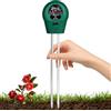 GeeRic Misuratore di Terreno 3 in 1 Contatori del Suolo Tester di umidità del Terreno/Luce/PH Multifunzionale Strumento Misuratore per Piante in Vaso/Fiori/Fattoria/Giardinaggio Senza Batteria.