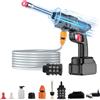 Fancysky Pistola Idropulitrice a Batteria, Idropulitrice Pavimenti Esterni, Idropulitrice Auto, Idropulitrice Parkside, Idropulitrice Elettrica, Pistola Lavaggio Auto, Pulivapor Alta Pressione (Spina）