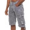989Zé ENZO Jeans Uomo Pantaloncini Casual Cargo Cotone Regular Fit Tasche Laterali EZS404 Azzurro 36