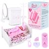 BABESIDE Mini bambole Reborn In Silicone - 3 Pollici Adorabile Bambola Neonato Addormentato, Realistico Bambole Reborn Miniatura, con Accessori per Mobili per Bambini di età 3+