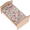 Quintrost Miniatura Letto Singolo per Casa Delle Bambole, 1:12 Letto Singolo Modello per Casa Delle Bambole in Legno, Giocattolo Accessori Decorazioni per Casa Delle Bambole