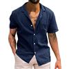 EODJXIO Set Magliette Uomo Cotone T Shirt Scollo a V Manica Corta da Lavoro Pacco Casual Camicie Eleganti
