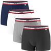 Fila Set di 4 boxer in cotone da uomo, Pacchetto Premuim, XL