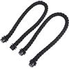SunaOmni 2 Pezzi Classic Rope Hand Hand Hand Honey Sostituzione per Accessori per Sacchetti di Tela OBAG Basso delle Donne Nero