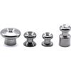 J Clarke Marine Chiusura in acciaio inox con bottone a bottone, gancio elastico 316 A4, copertura per barca di grado marino (pulsante C - Slimline, confezione da 4)