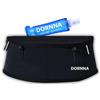 DORNNA Skinny W1 - Marsupio Running + Borraccia Morbida 250 ml, Marsupio Corsa elastico Running con porta pettorali e porta bastoncini. (M-L)