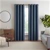 Eclipse Décor Quinn - Tenda 100% oscurante, testurizzata, a tinta unita, per la privacy, perfetta come tenda per soggiorno o camera da letto, 213 x 127 cm (lunghezza x larghezza), blu navy