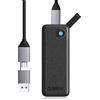 ORICO 512GB SSD Esterno fino a 1050 MB/s, Hard Disk Esterno SSD Portatile con USB C e A 2 in 1 Cavo, Compatibile con iPhone 16 Pro Max, Tablet, Computer Portatile - B10PRO(nero)