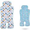 LAT LEE AND TOWN LAT Copriseduta Passeggino Universale, Reversible Tappetino Rinfrescante per Passeggino, Copripasseggino Universale Materassino Passeggino Estivo per Ovetto Seggiolino Auto (Dinosauro+Cucciolo)