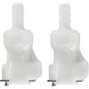 BBTUS 2PCS 1/4 3/8 5/16 Tubo di plastica in Linea Tubo Flessibile Barb connettore rapido, valvola di spegnimento Rapida scollegata in raccordi (2X 1/4 connettore Femmina)