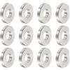 QUARKZMAN 12pz Distanziatore in Acciaio Inossidabile 8.5mm Foro x 20mm OD x 4mm Lunghezza Boccola per Vite Finitura Semplice Distanziatore Metallo Rotondo per Viti Bulloni e Barre M8